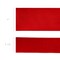 LaRibbons 4" - 2 1/2" Wired Cozy Velvet Ribbon | Red w/ Double-Fused Metallic Red Dupioni | 10 Yard Roll